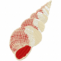 Seashell Embroidery Design 11 Seashell Embroidery Design 11